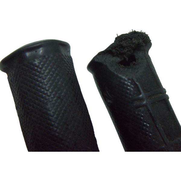 Par Manoplas C/ Detalhes Honda Nxr 160 Bros 15-23 Original Preto