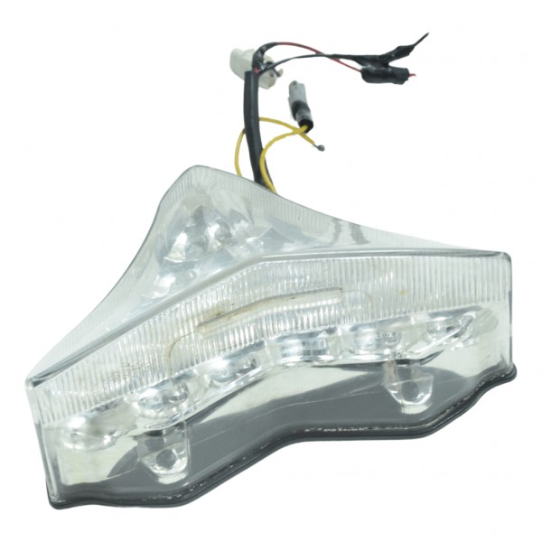 Lanterna Traseira Yamaha Yzf R1 09-15 Paralelo Branco