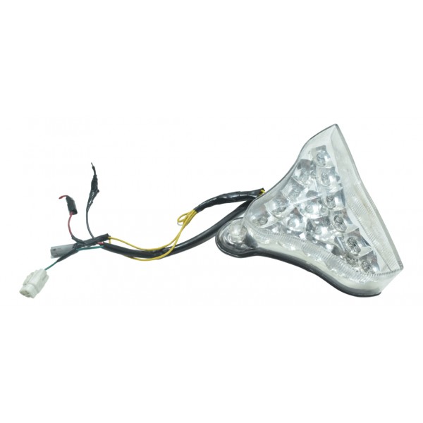 Lanterna Traseira Yamaha Yzf R1 09-15 Paralelo Branco