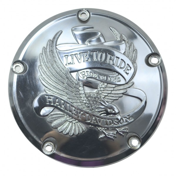 Tampa Inspeção Primaria Harley Touring Electra Glide 14-17 Cinza