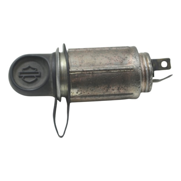 Tomada 12v Harley Touring Electra Glide 14-17 Original Cinza