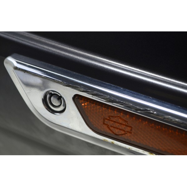 Alforge Esquerdo C/ Det Harley Touring Electra Glide 14-17 Cinza