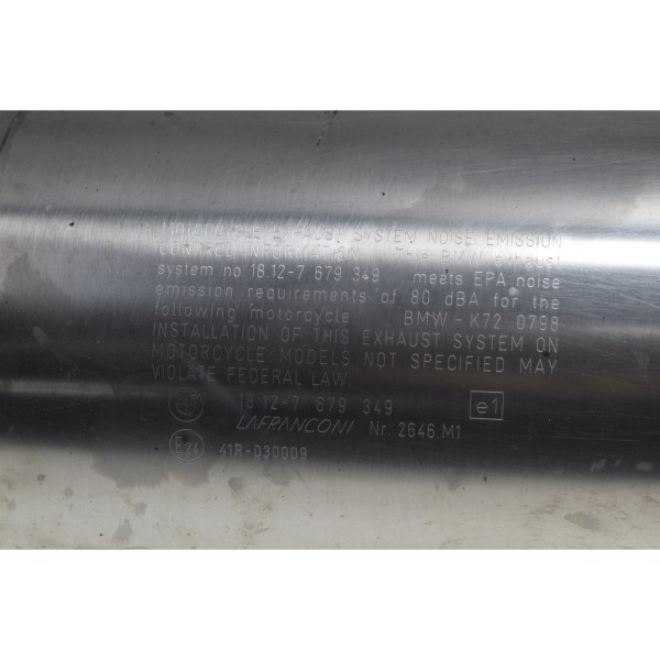 Ponteira Escape Bmw F 800 Gs 13-16 Original Prateado