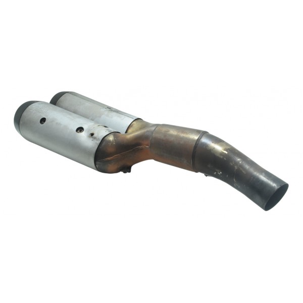 Ponteira Escape C/ Detalhes Ducati Diavel 11-16 Original Prateado