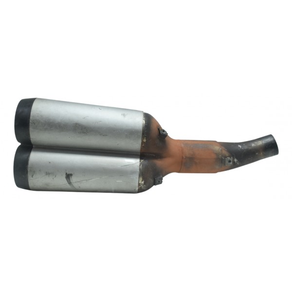 Ponteira Escape C/ Detalhes Ducati Diavel 11-16 Original Prateado