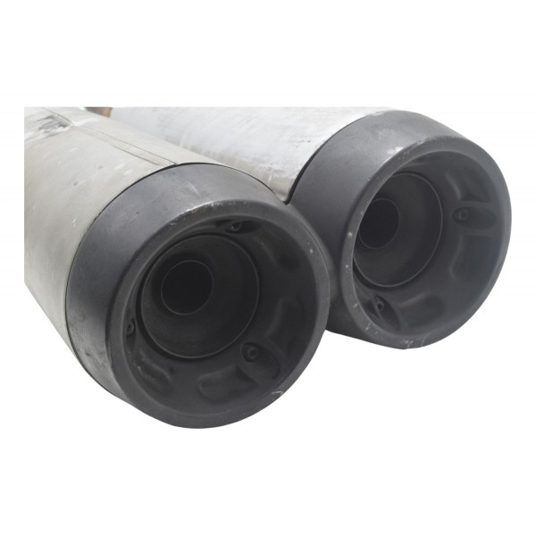 Ponteira Escape C/ Detalhes Ducati Diavel 11-16 Original Prateado