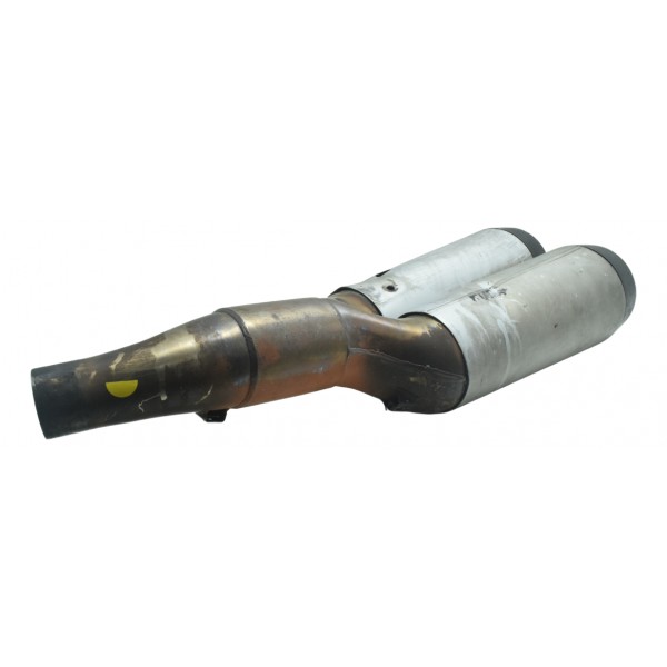 Ponteira Escape C/ Detalhes Ducati Diavel 11-16 Original Prateado