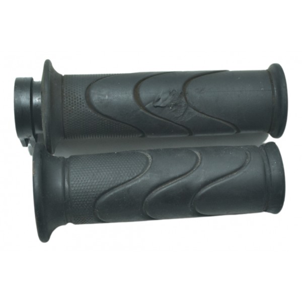 Par Manopla C/ Detalhes Honda Elite 125 18-22 Original Preto