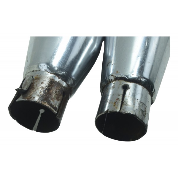 Ponteira C/ Avaria Harley Dyna Super Glide Fxdc 08-11 Prateado