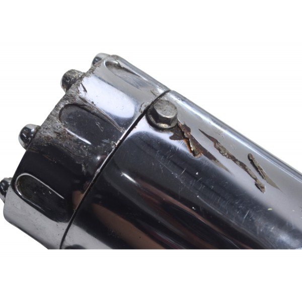 Ponteira C/ Avaria Harley Dyna Super Glide Fxdc 08-11 Prateado