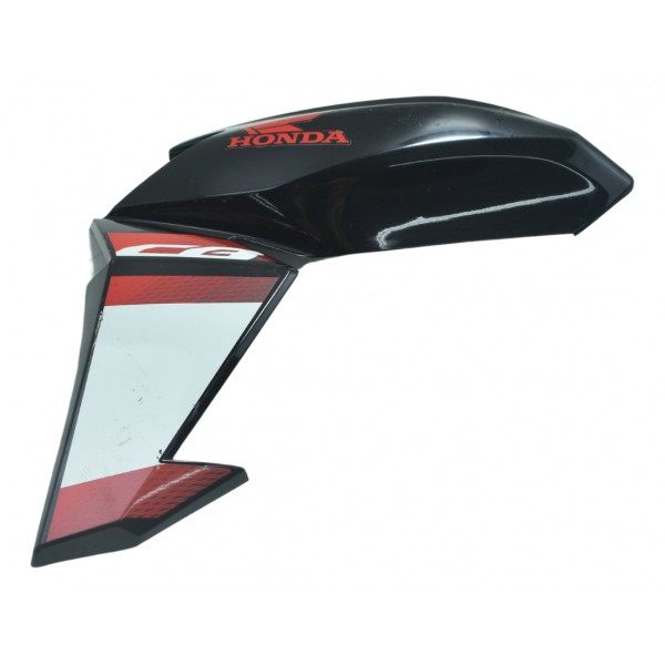 Aba Tanque Esq C/ Detalhes Honda Cb 250f Twister 16-22 Orig Preto