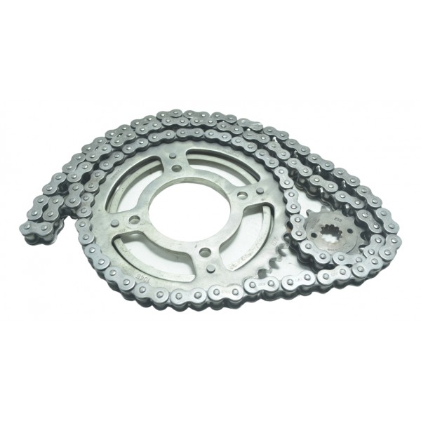 Kit Relação Rifel Honda Cb 250f Twister 16-22 Cinza