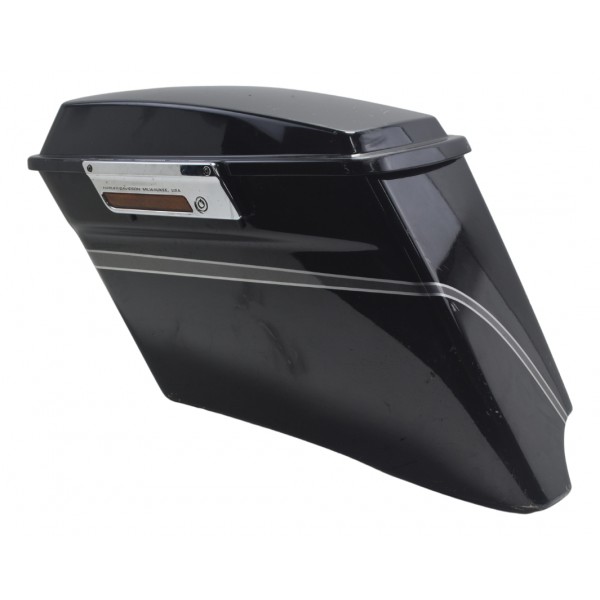 Alforge Esq C/ Detalhes Harley Electra Glide Cvo 110 12-13 Preto