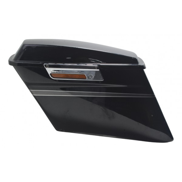 Alforge Esq C/ Detalhes Harley Electra Glide Cvo 110 12-13 Preto