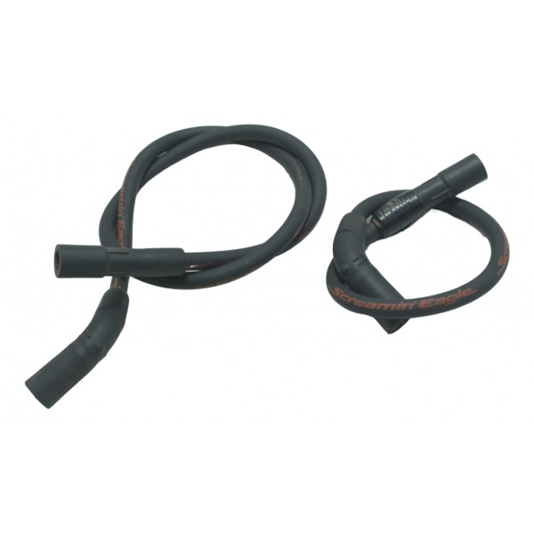 Par Cabo Vela C/ Detalhes Harley Electra Glide Cvo 110 12-13 Preto