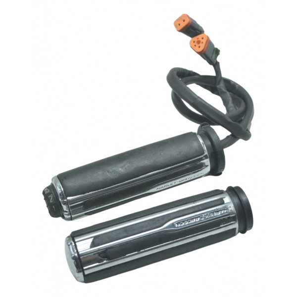 Par Manopla Aquecedor Det Harley Electra Glide Cvo 110 12-13 Preto