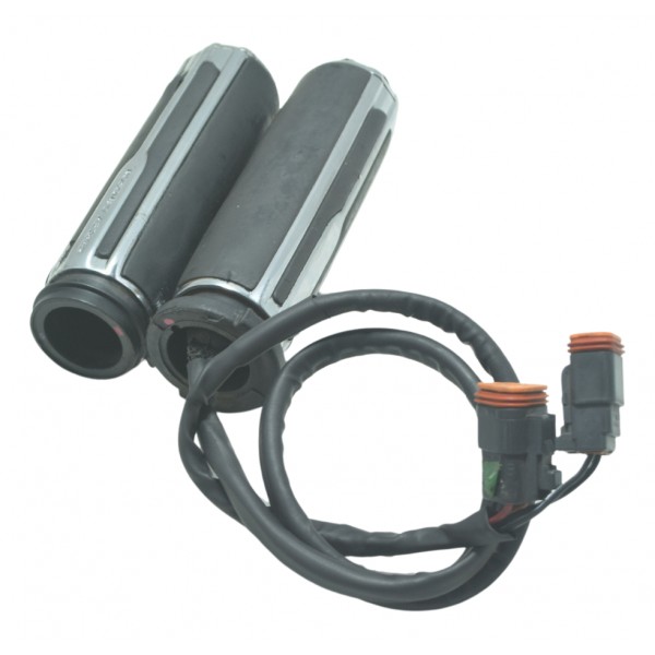 Par Manopla Aquecedor Det Harley Electra Glide Cvo 110 12-13 Preto