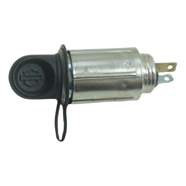 Tomada 12v Harley Electra Glide Touring 17-19 Original Preto