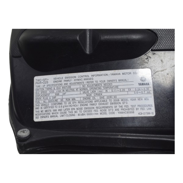 Caixa Filtro Ar Yamaha Yzf R1 07-08 Original