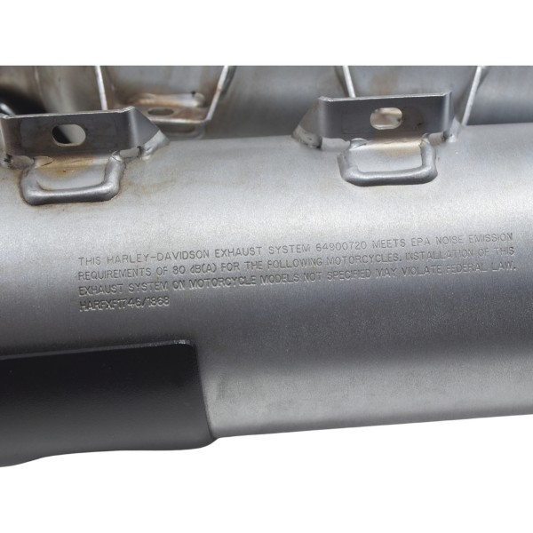 Par Ponteira Escape C/ Det Harley Fat Bob M8 Fxfb 18-23 Orig